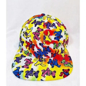 Grateful Dead‎ Dancing Bears Tie Dye Snapback Hat OSFM